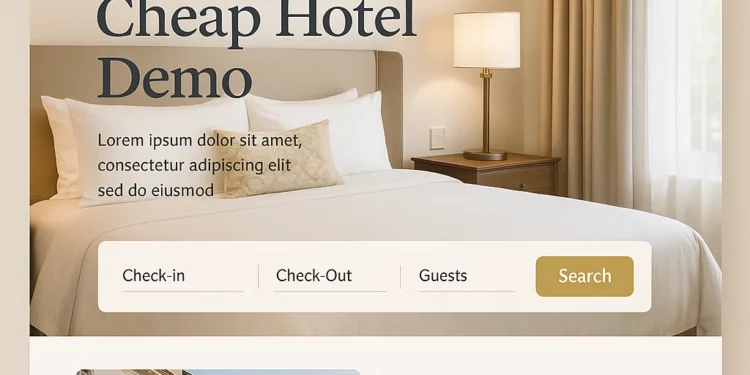 Situs Web Demo Hotel Murah