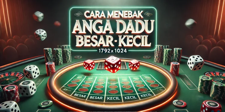 Cara menebak angka dadu besar kecil