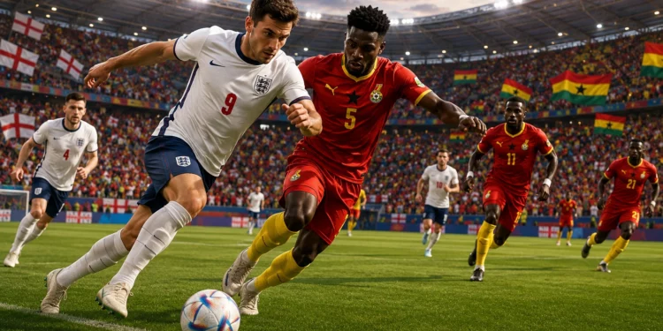 Susunan Pemain dan Prediksi Skor England vs Ghana