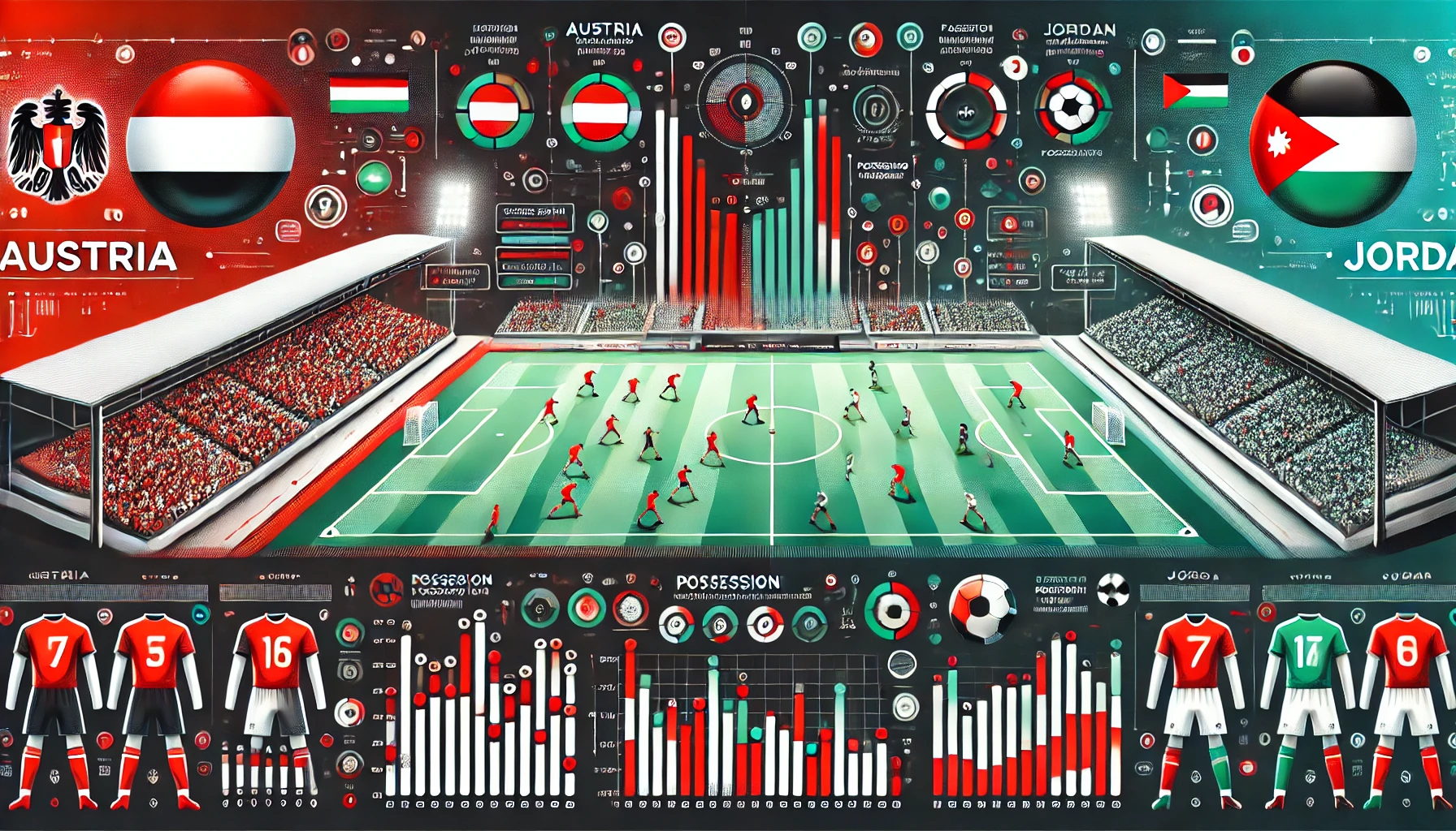 Statistik dan Susunan Pemain Austria vs Jordan