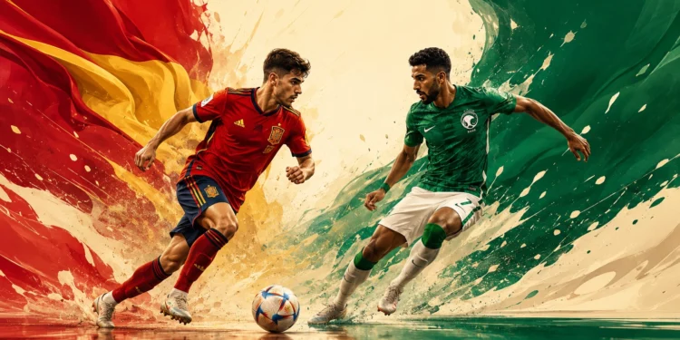 Susunan Pemain Spain vs Saudi Arabia
